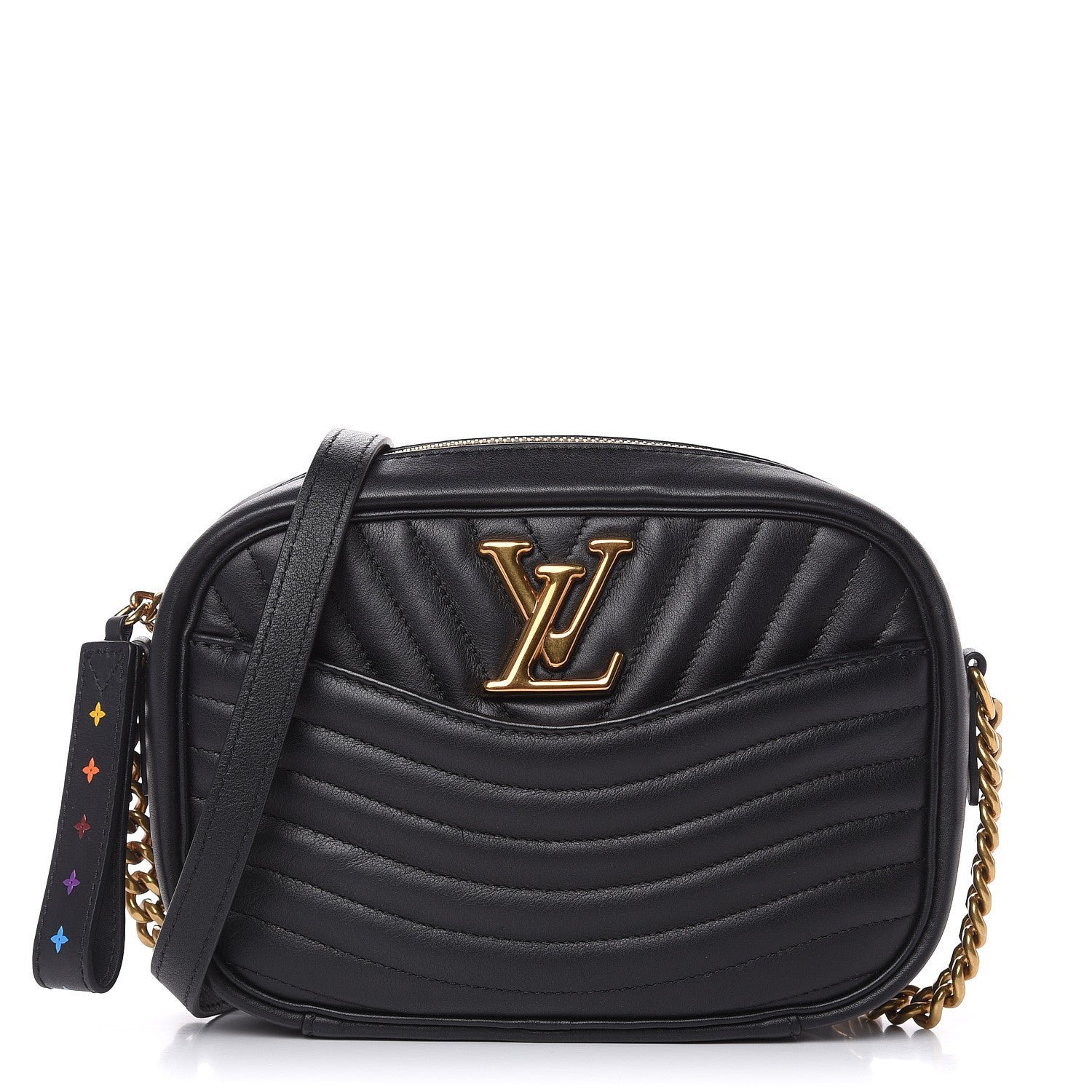 Louis Vuitton Calfskin New Wave Camera Bag Black 1 of 9