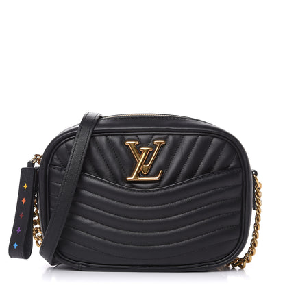 Louis Vuitton Calfskin New Wave Camera Bag Black 1 of 9
