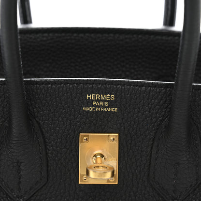 Hermes Togo Birkin 25 Black 6 of 11