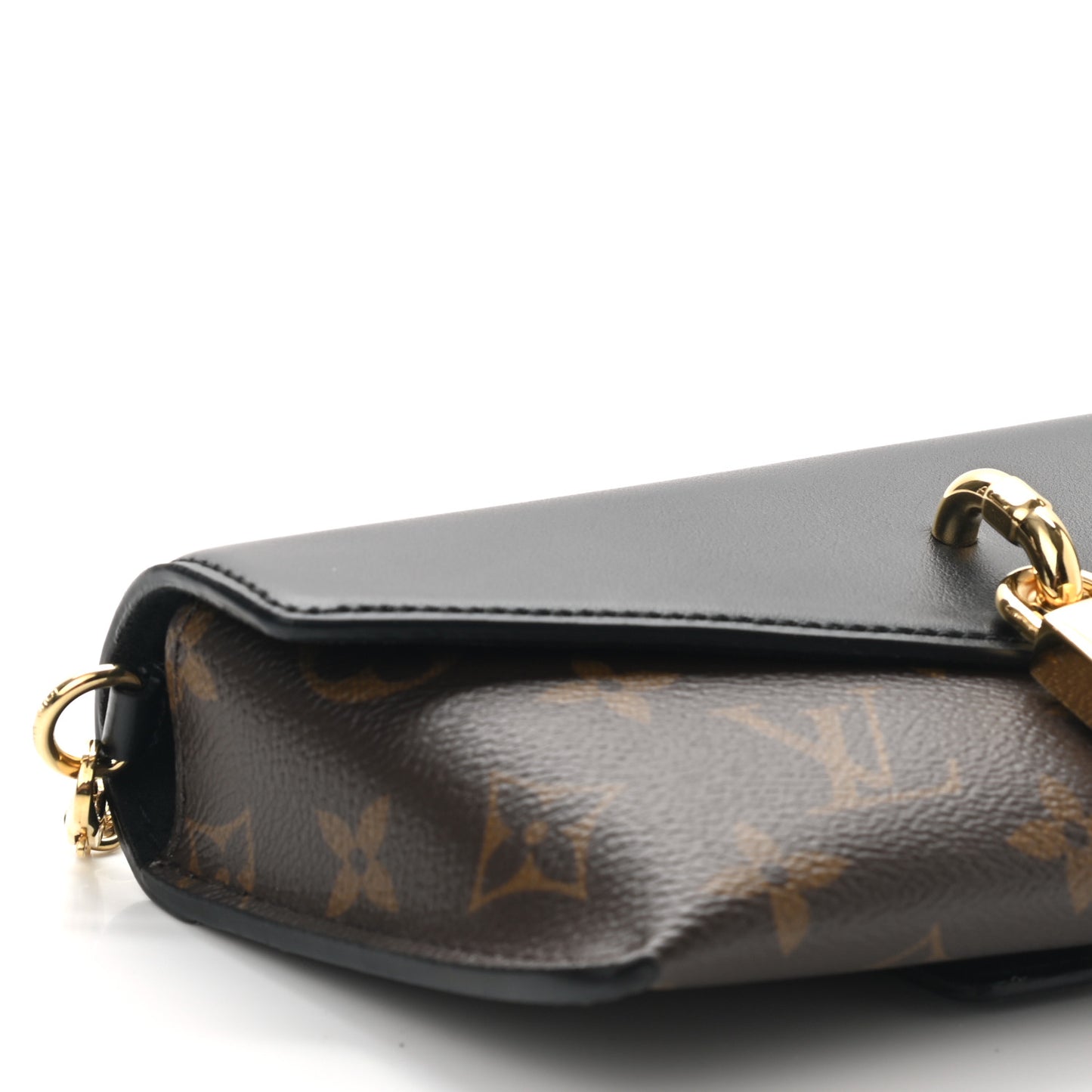 Monogram Padlock On Strap Black