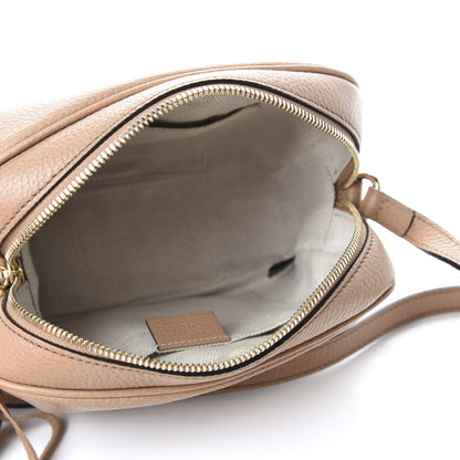 Gucci Pebbled Calfskin Small Soho Disco Bag Rose Beige 5 of 14