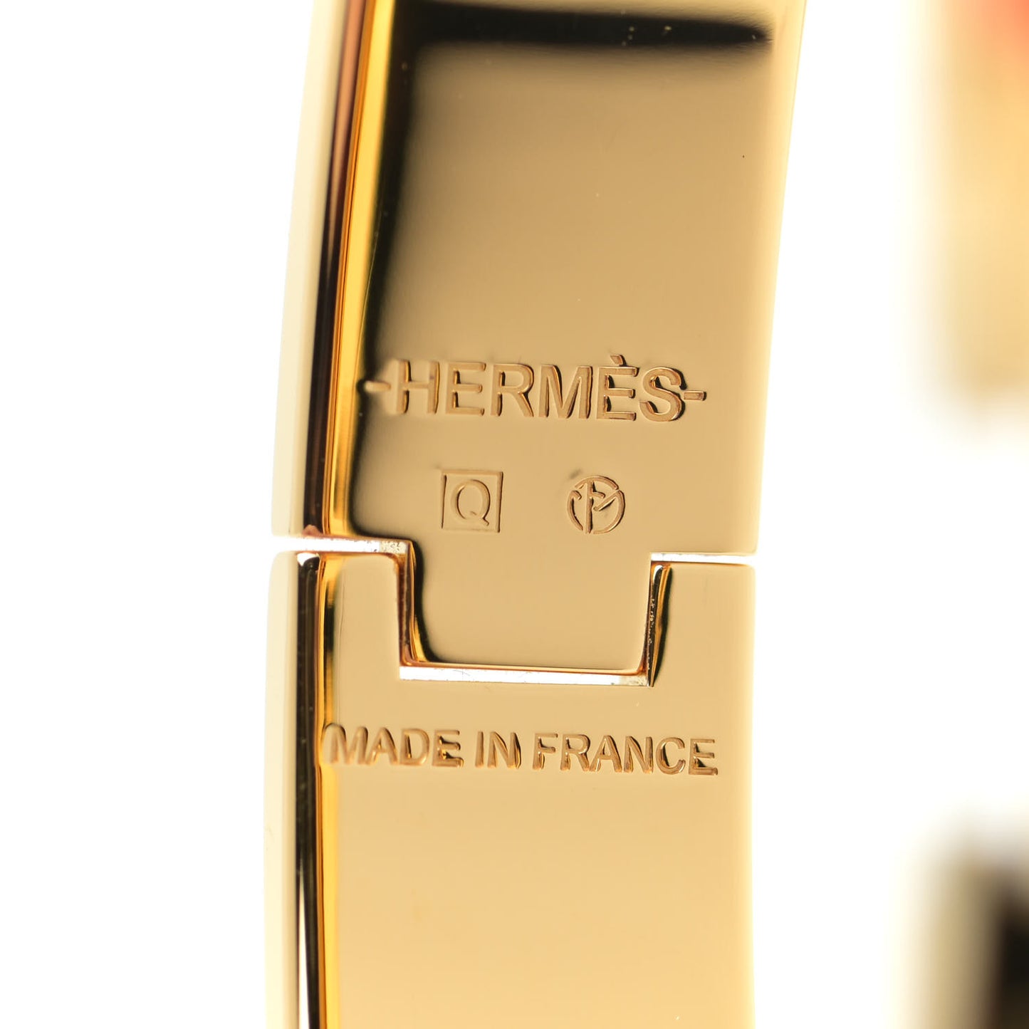 Enamel Narrow Clic Clac H Bracelet GM Orange