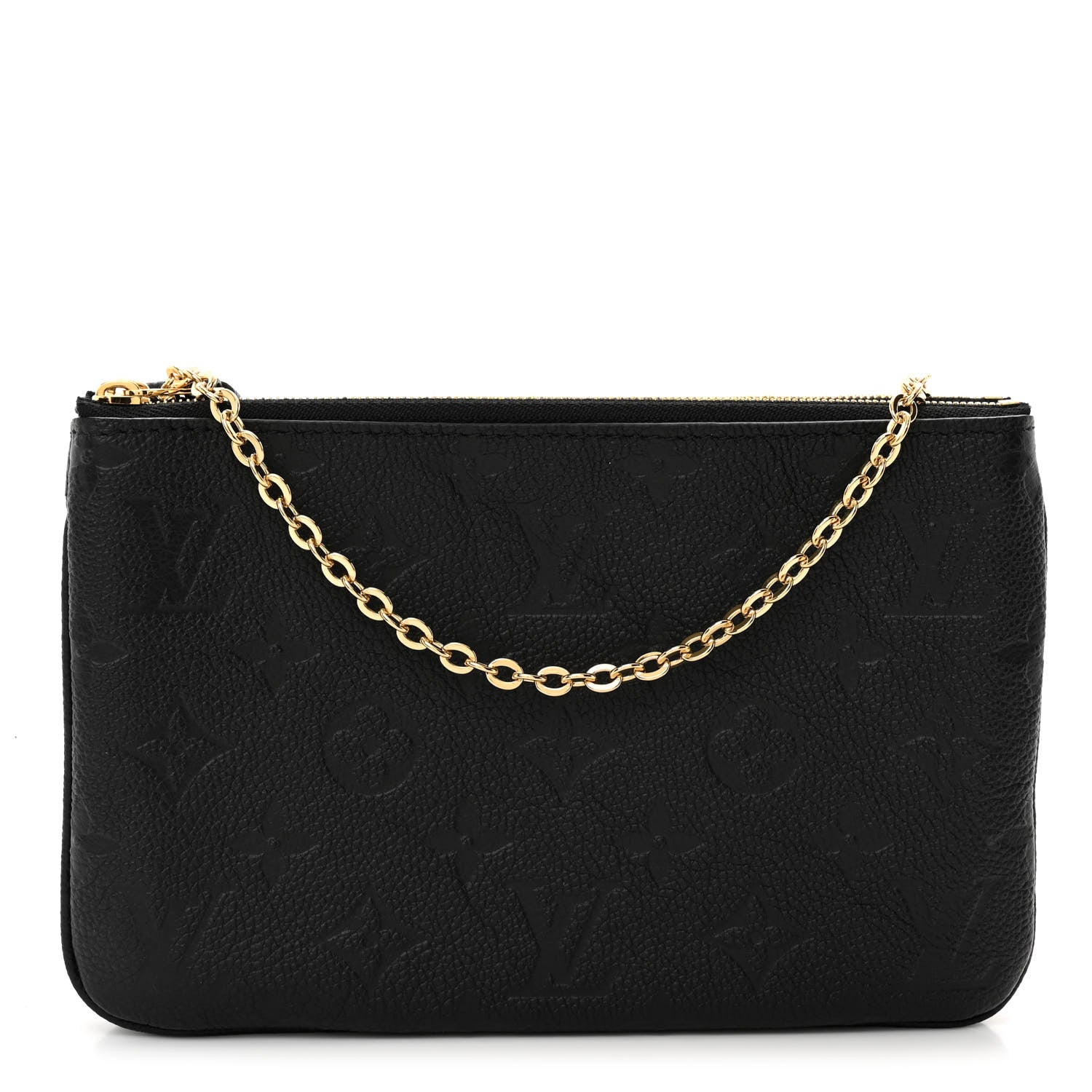 Louis Vuitton Empreinte Double Zip Pochette Black 1 of 11
