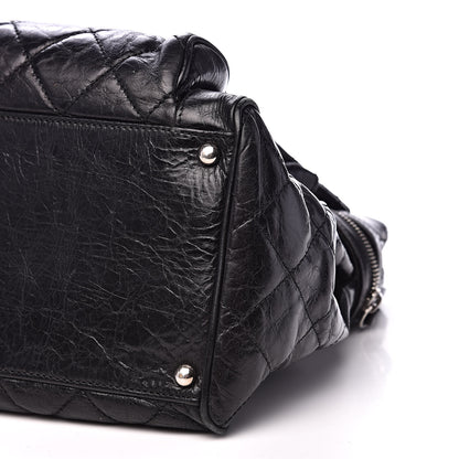 Chanel Glazed Calfskin Quilted Large New Portobello Tote Black 9 of 13