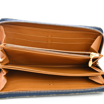 Louis Vuitton Monogram Denim Zippy Wallet Blue 5 of 7