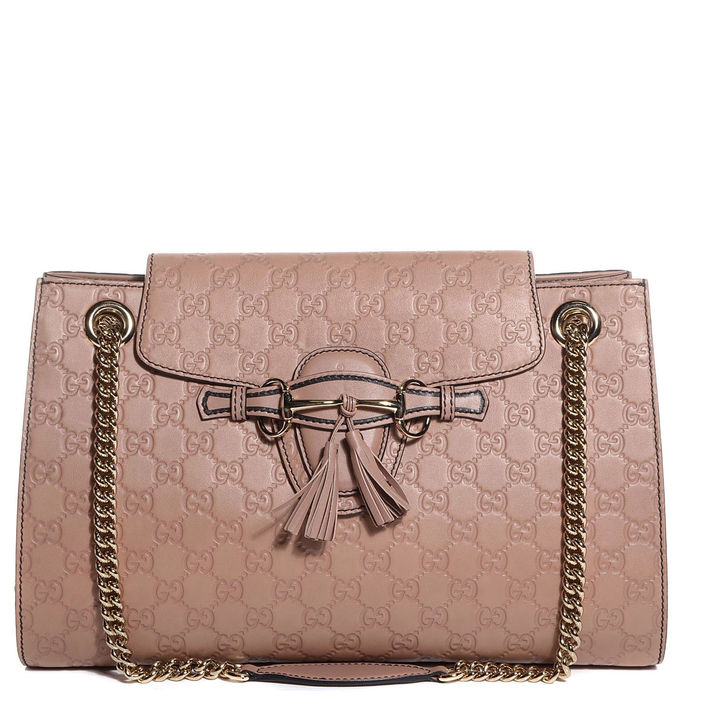 Guccissima Large Emily Chain Shoulder Bag Camelia