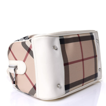 Burberry Nova Check Bowling Bag White 4 of 11