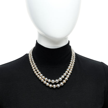 Tiffany Sterling Silver HardWear Graduated Ball Two-Row Necklace 2 of 5
