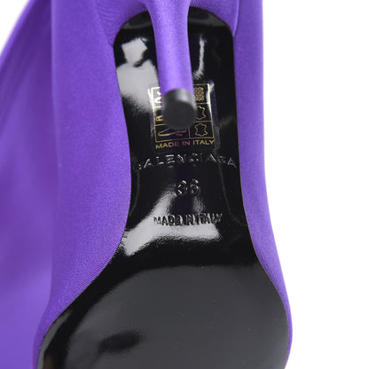 Balenciaga Spandex Pointed Toe Knife Thigh High Boots 36 Violet 6 of 7