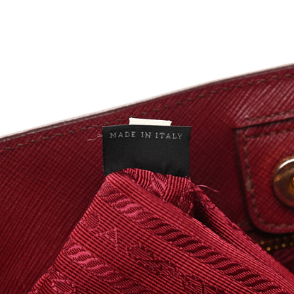 Prada Saffiano Lux Large Tote Cherry 7 of 24