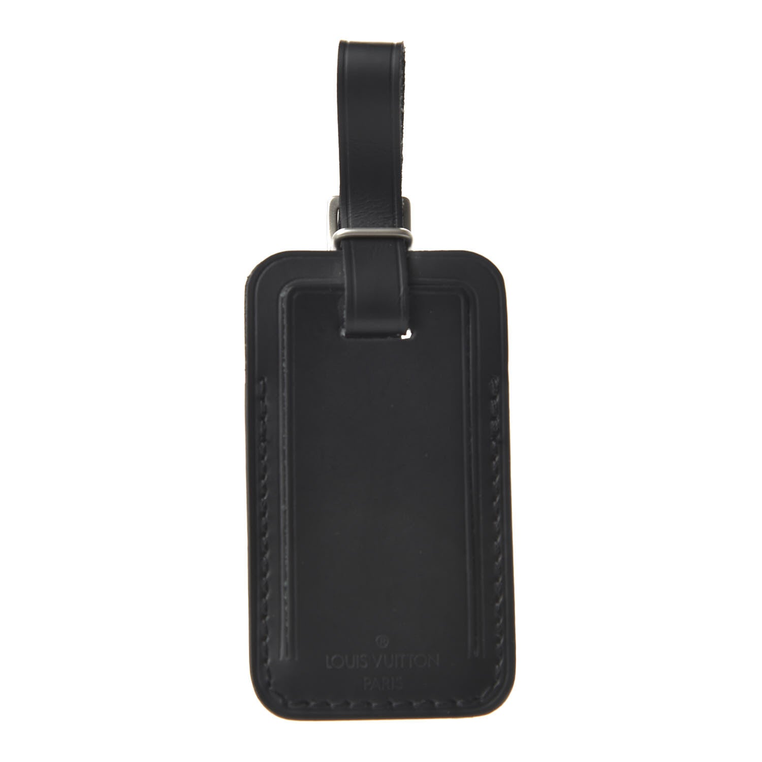 Louis Vuitton Calfskin Small Luggage Tag Black 3 of 5