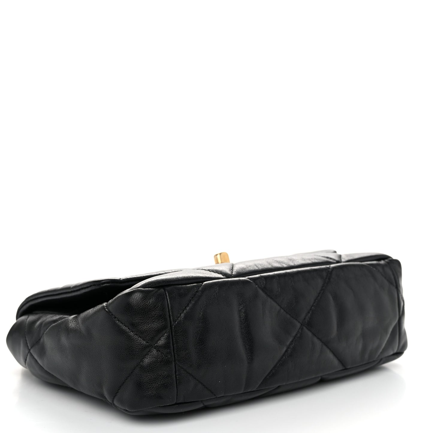 Goatskin Quilted Medium Chanel 19 Flap Black