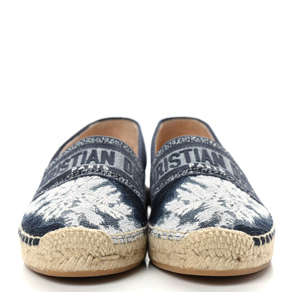 Christian Dior Canvas Tie and Dior Embroidered Granville 15mm Espadrilles 39 Denim 2 of 9