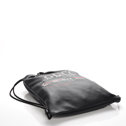 Gucci Calfskin Coco Capitan Logo Drawstring Backpack Black 4 of 7