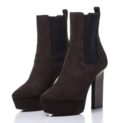 Saint Laurent Suede Vika 95 Chelsea Boot 39 Haunting Green 3 of 12