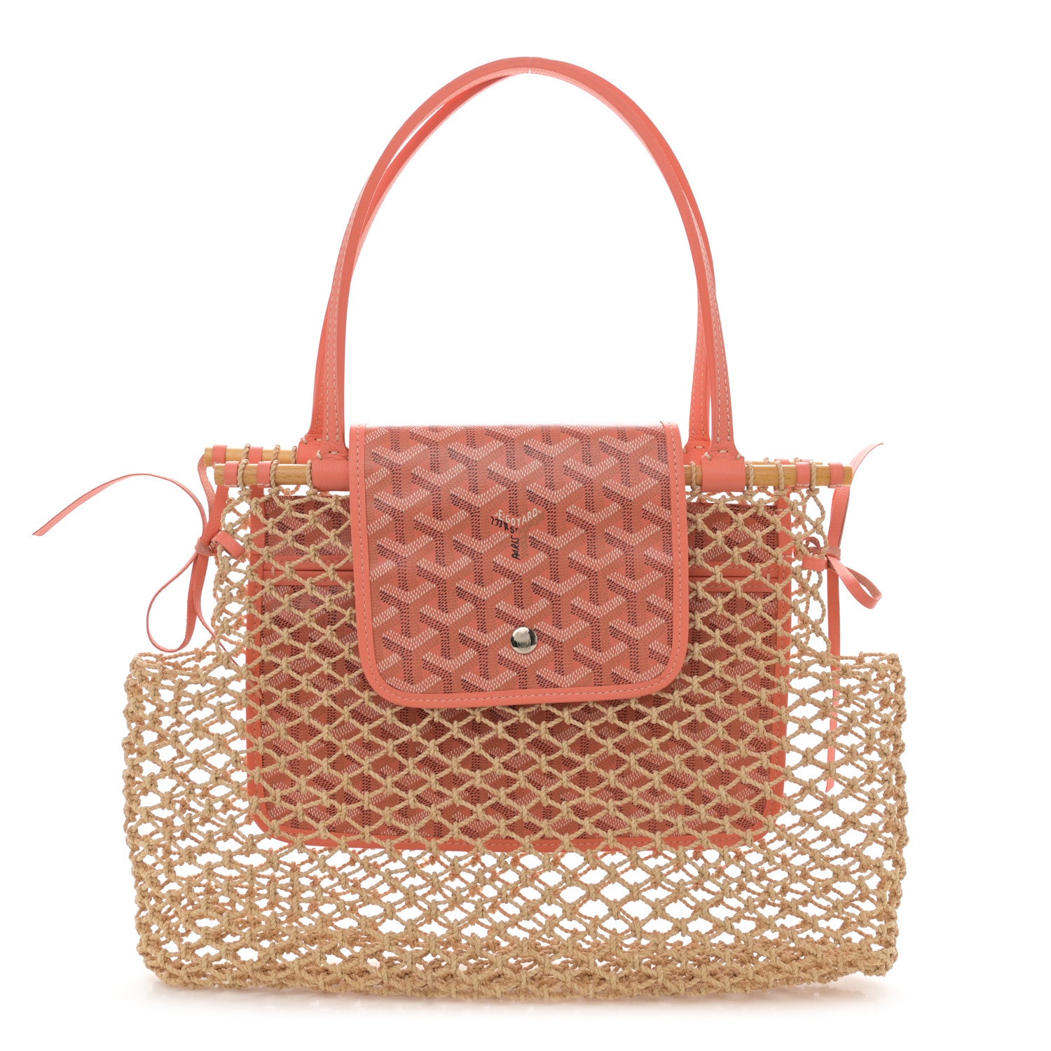 Goyard Goyardine Net Aligre Tote Coral 1 of 9