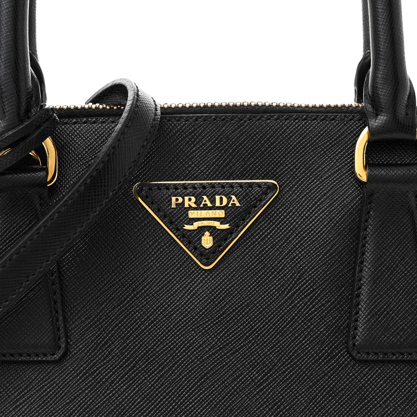 Saffiano Lux Medium Promenade Tote Black