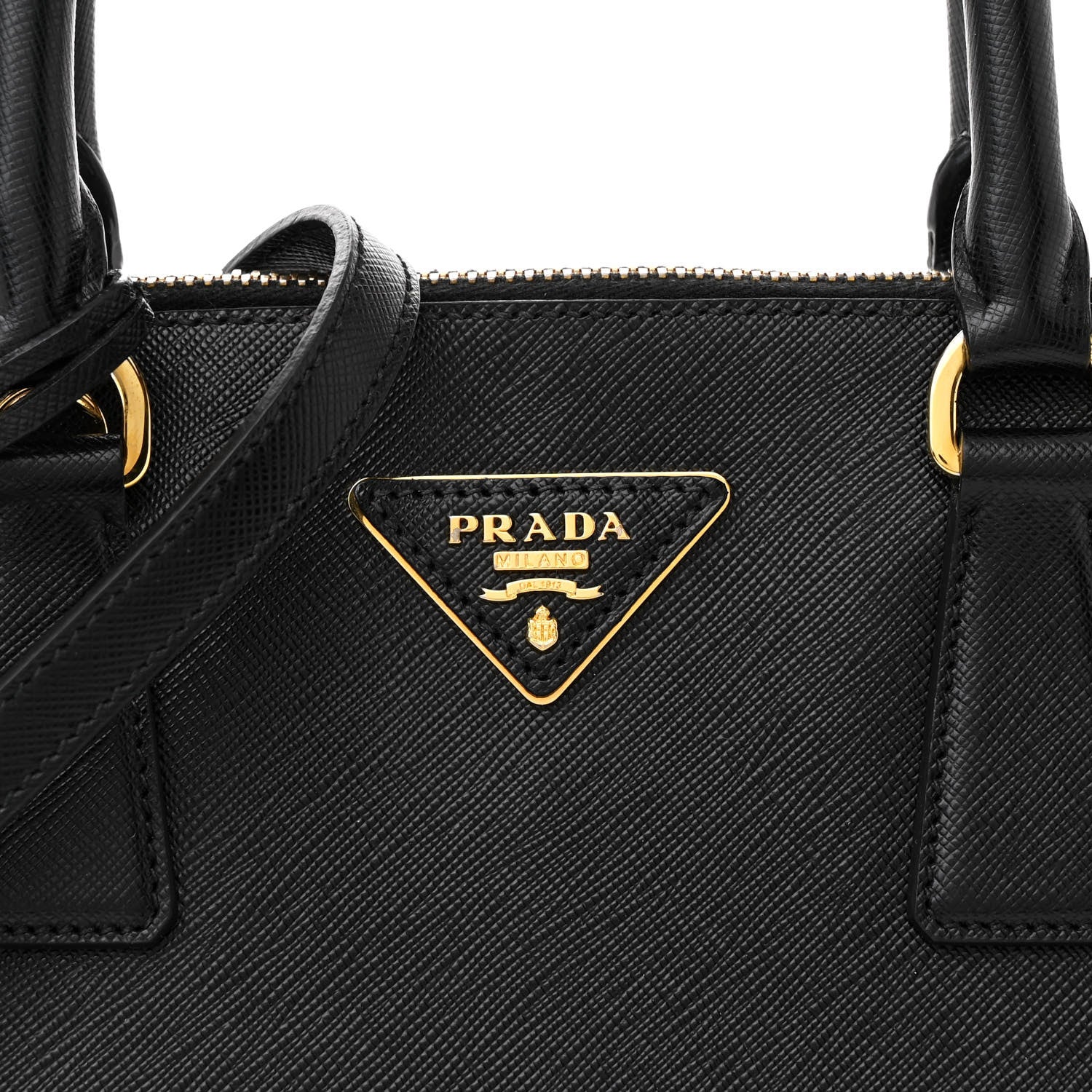Prada Saffiano Lux Medium Promenade Tote Black 9 of 11