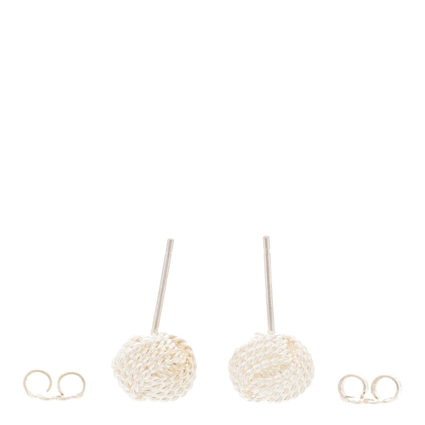 Sterling Silver Twist Knot Earrings