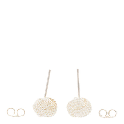 Tiffany Sterling Silver Twist Knot Earrings 3 of 4