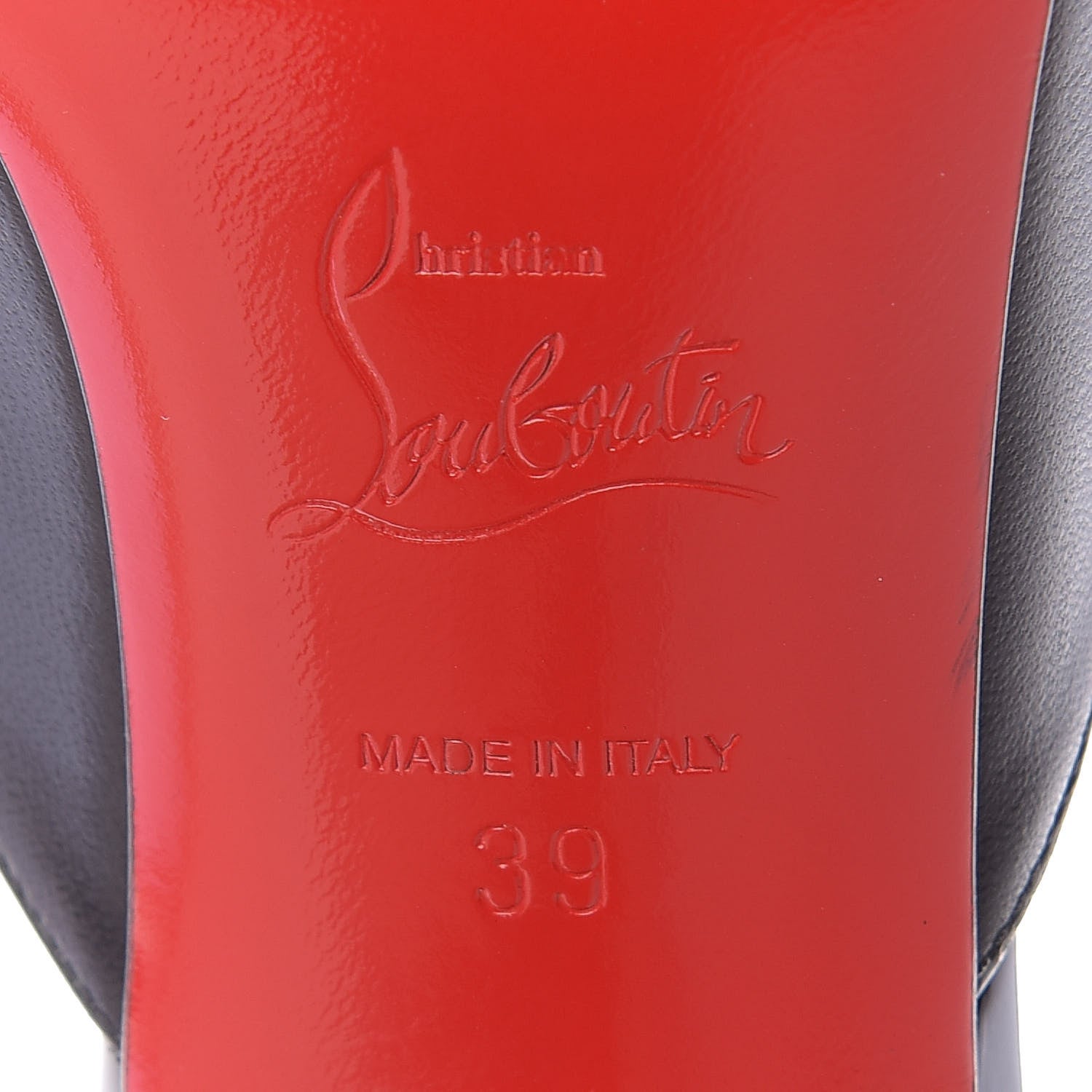 Christian Louboutin Patent Shiny Nappa Crissos 85 Pumps 39 Black 9 of 10