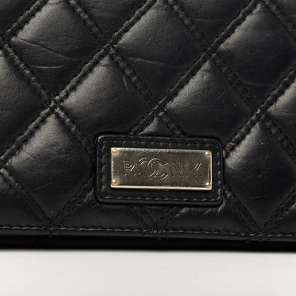 Chanel Aged Calfskin Quilted Paris New York PNY Wallet Black 10 of 10