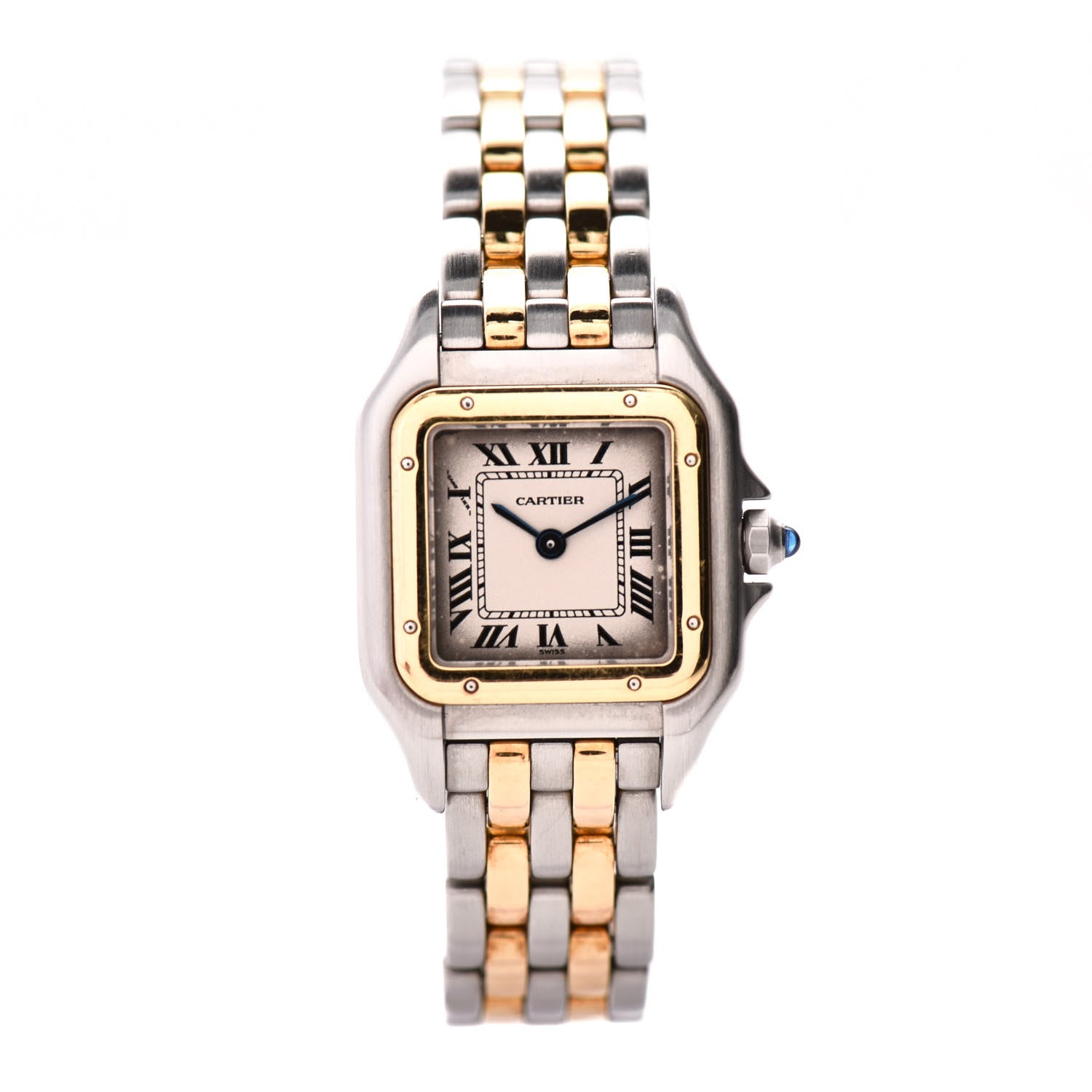 Cartier Stainless Steel 18K Yellow Gold 22mm Panthere Quartz Watch 1 of 6