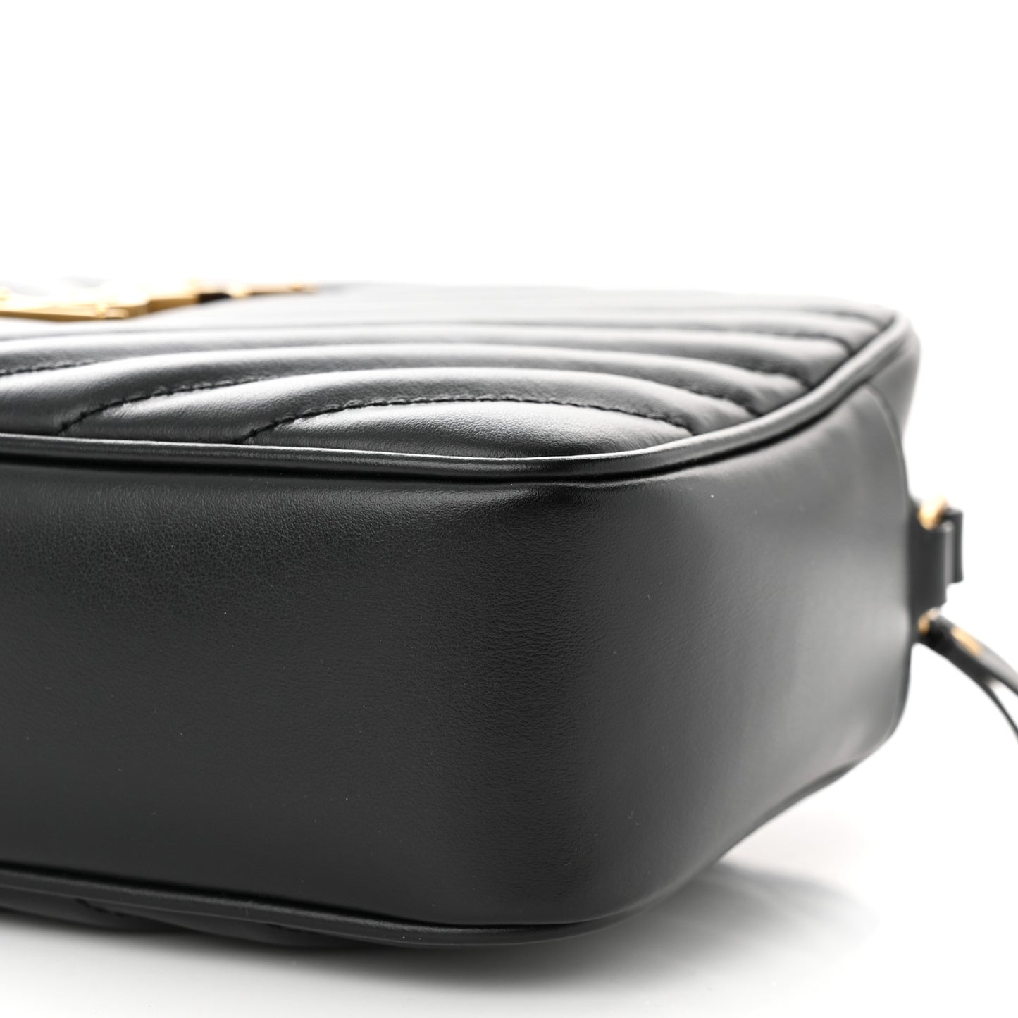 Calfskin Matelasse Monogram Lou Camera Bag Black