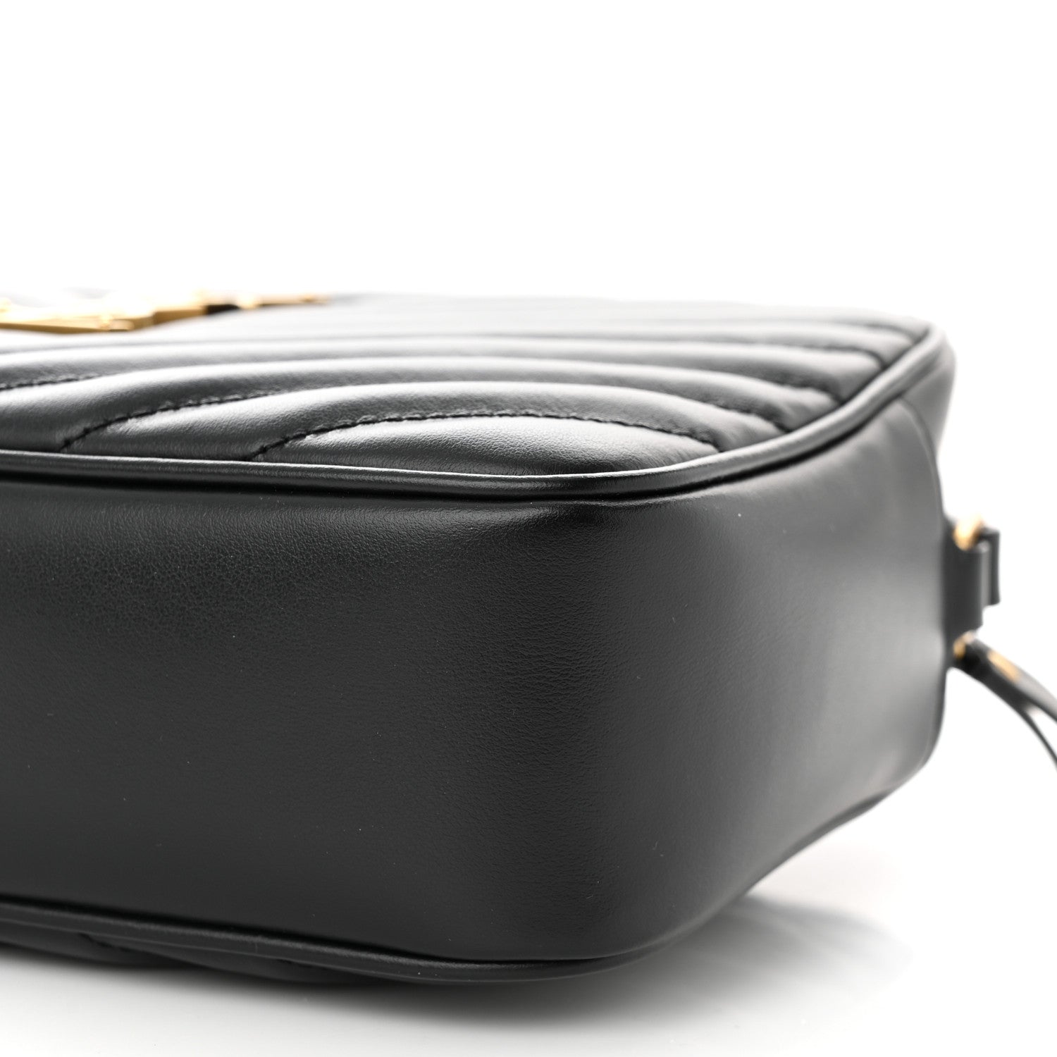 Saint Laurent Calfskin Matelasse Monogram Lou Camera Bag Black 10 of 10