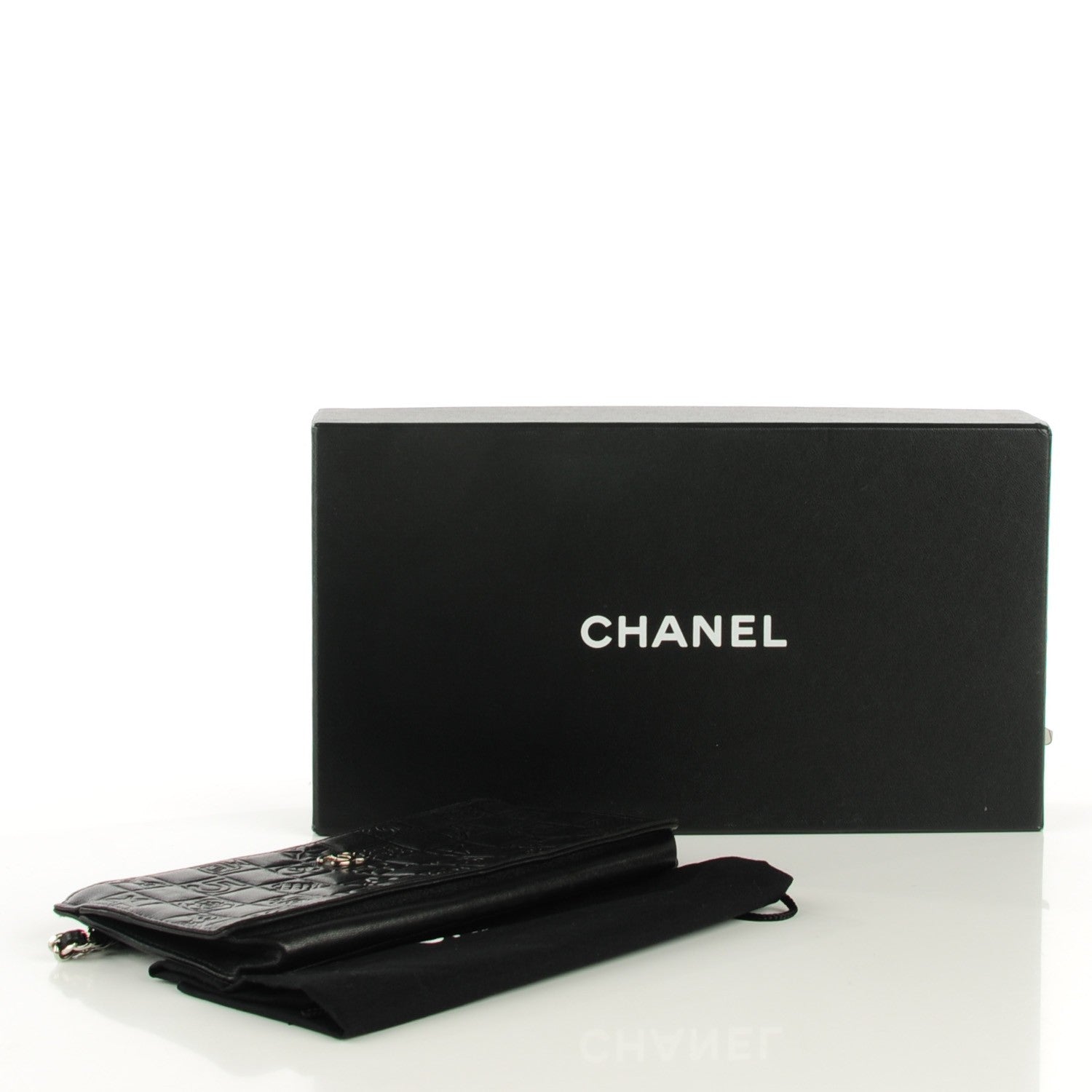 Chanel Lambskin Precious Symbols Pochette Black 4 of 7