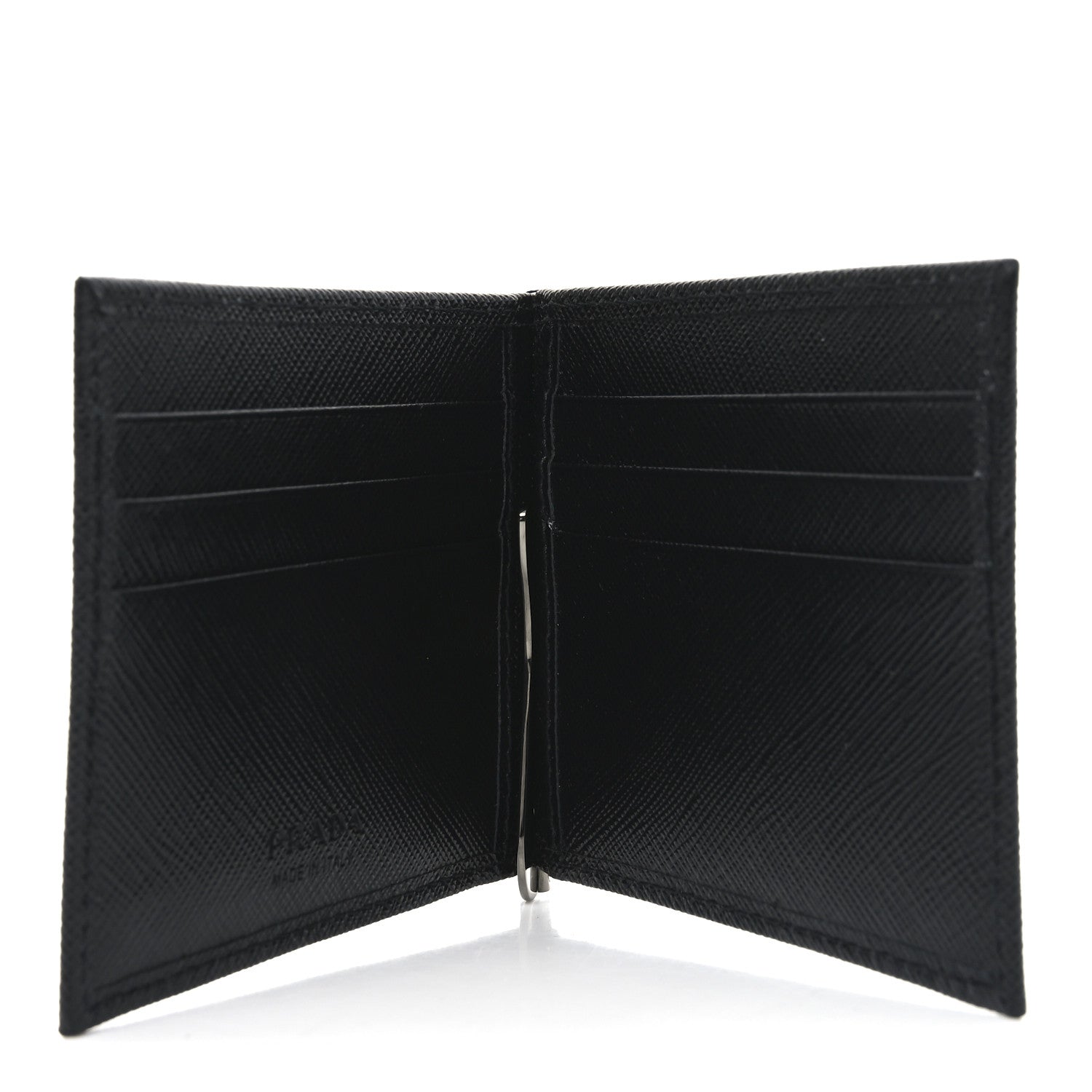 小物 PRADA SAFFIANO CLIP LEATHER WALLET PRADA SAFFIANO CLIP LEATHER WALLET Prada Money Clip Cardholder