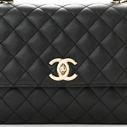 Chanel Caviar Quilted Small Coco Handle Flap Black 8 of 11