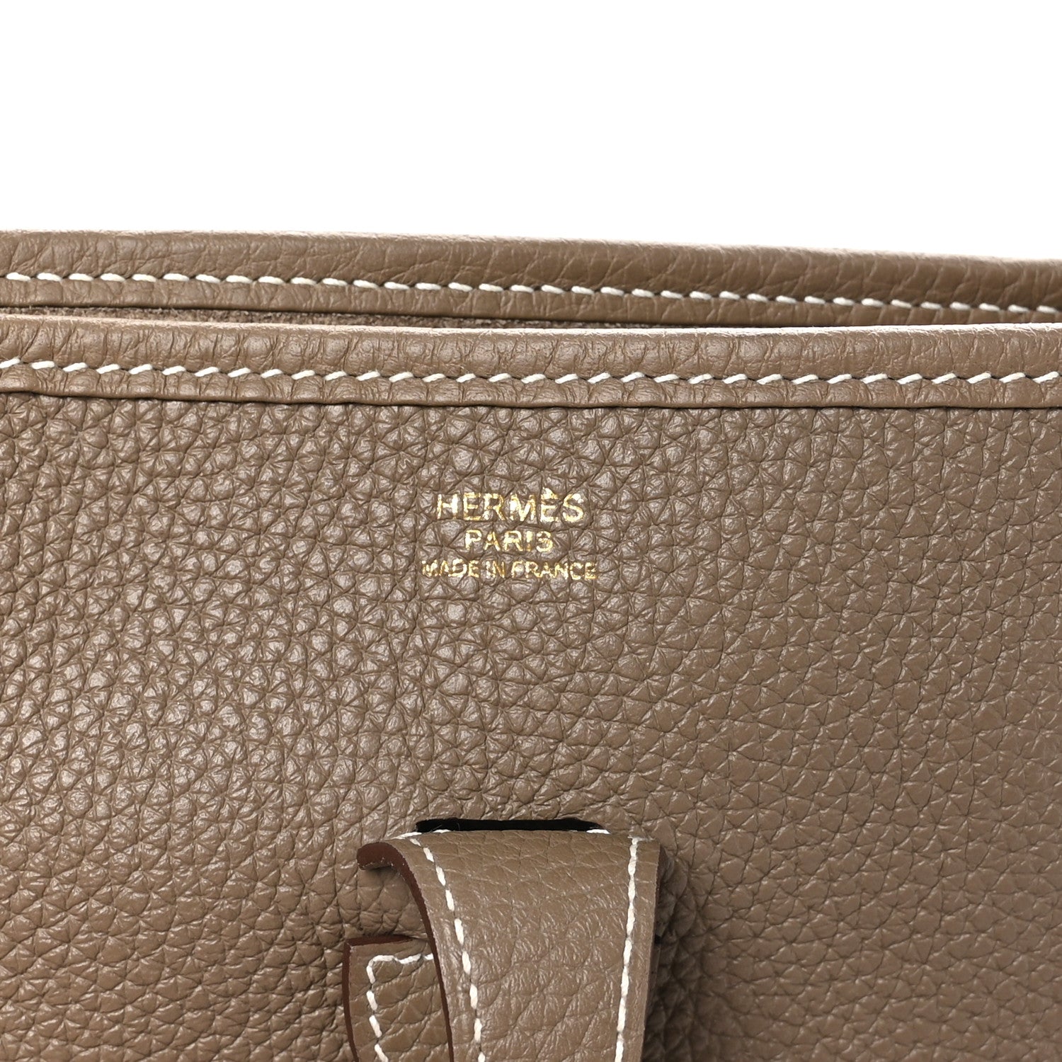 Hermes Taurillon Clemence Evelyne III PM Etoupe 6 of 10