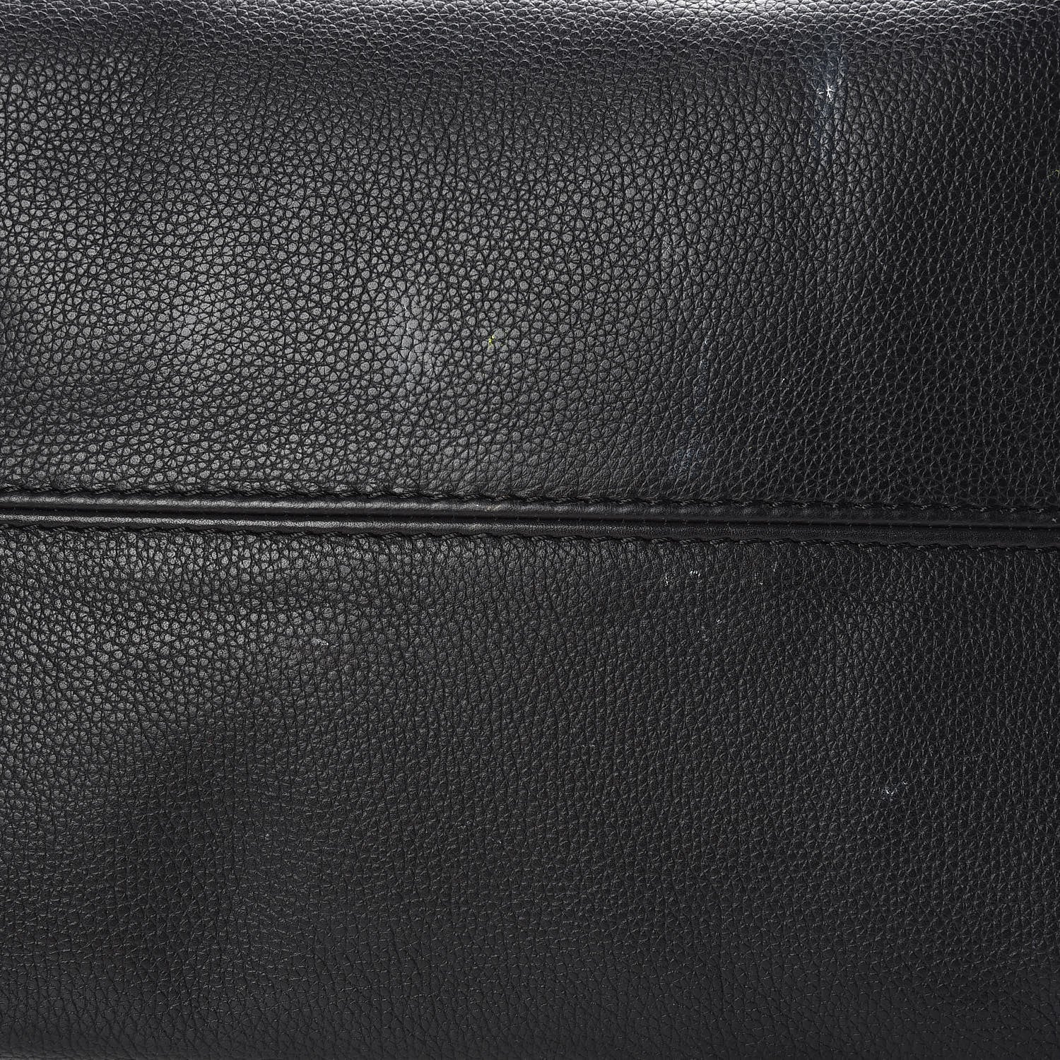 Alexander McQueen Pebbled Calfskin Large Skull Padlock Zip Around Tote Black 15 of 20