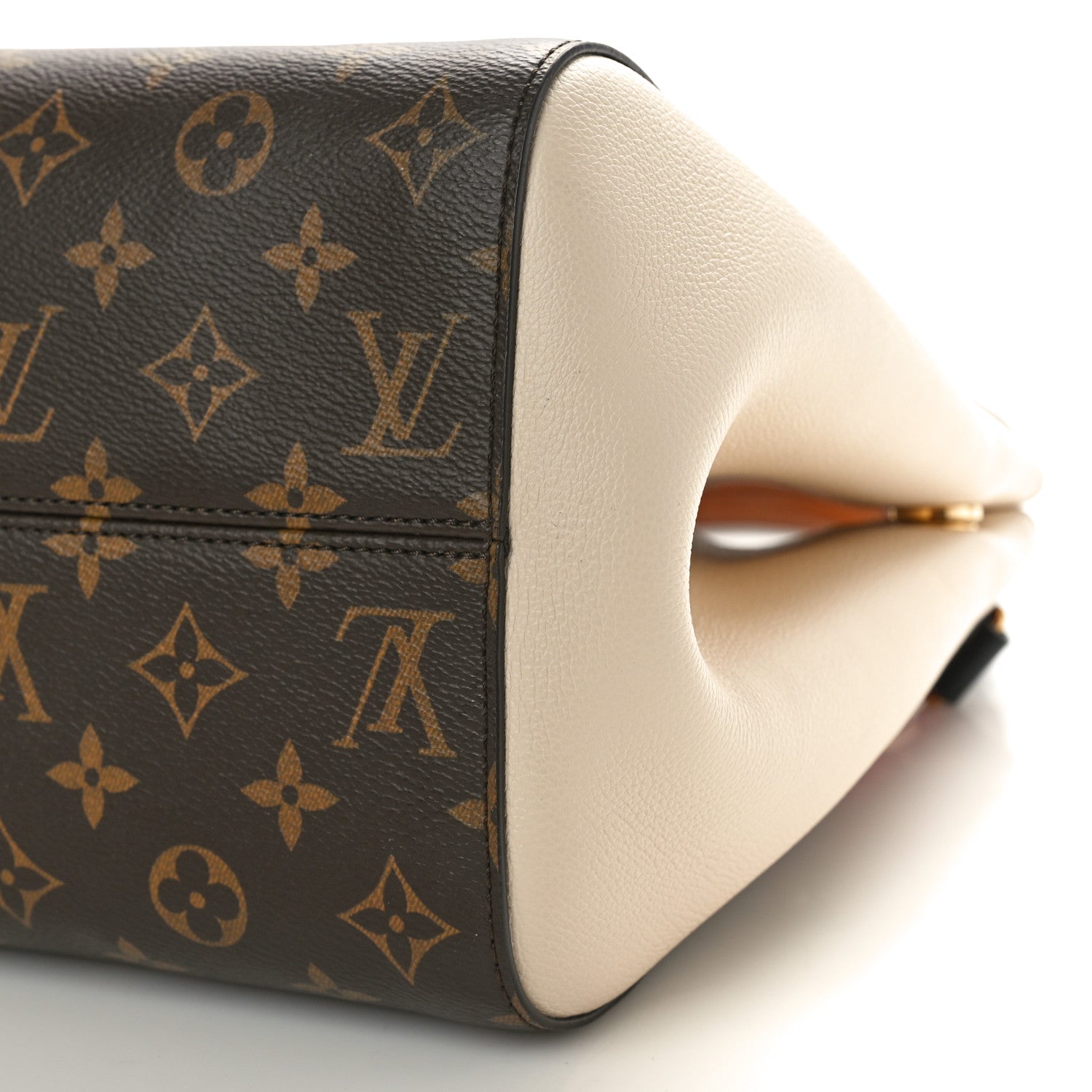 Louis Vuitton Calfskin Monogram Fold Tote PM Cerise Cream Black 9 of 9