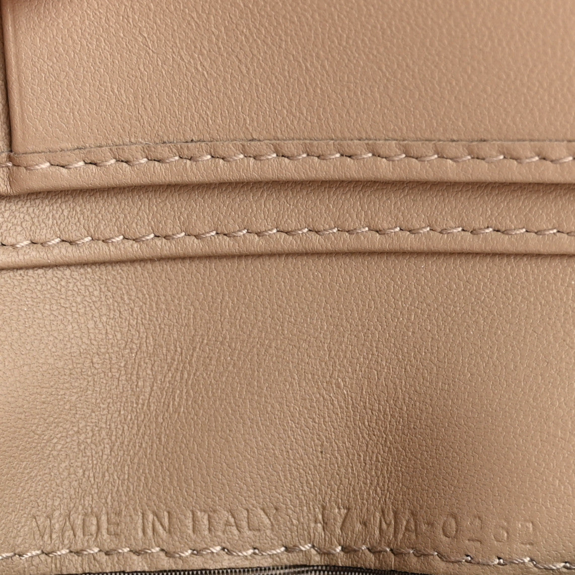 Christian Dior Grained Calfskin Supple Cannage Caro Scarlet Zipped Wallet Sand 8 of 10