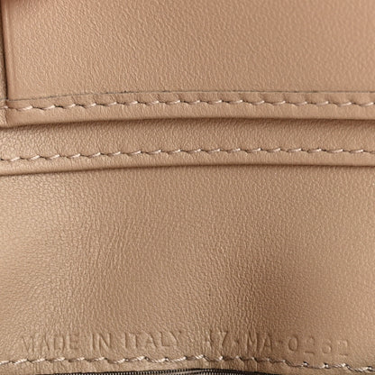Christian Dior Grained Calfskin Supple Cannage Caro Scarlet Zipped Wallet Sand 8 of 10