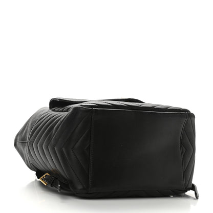 Saint Laurent Lambskin Matelasse Monogram Joe Backpack Black 4 of 9