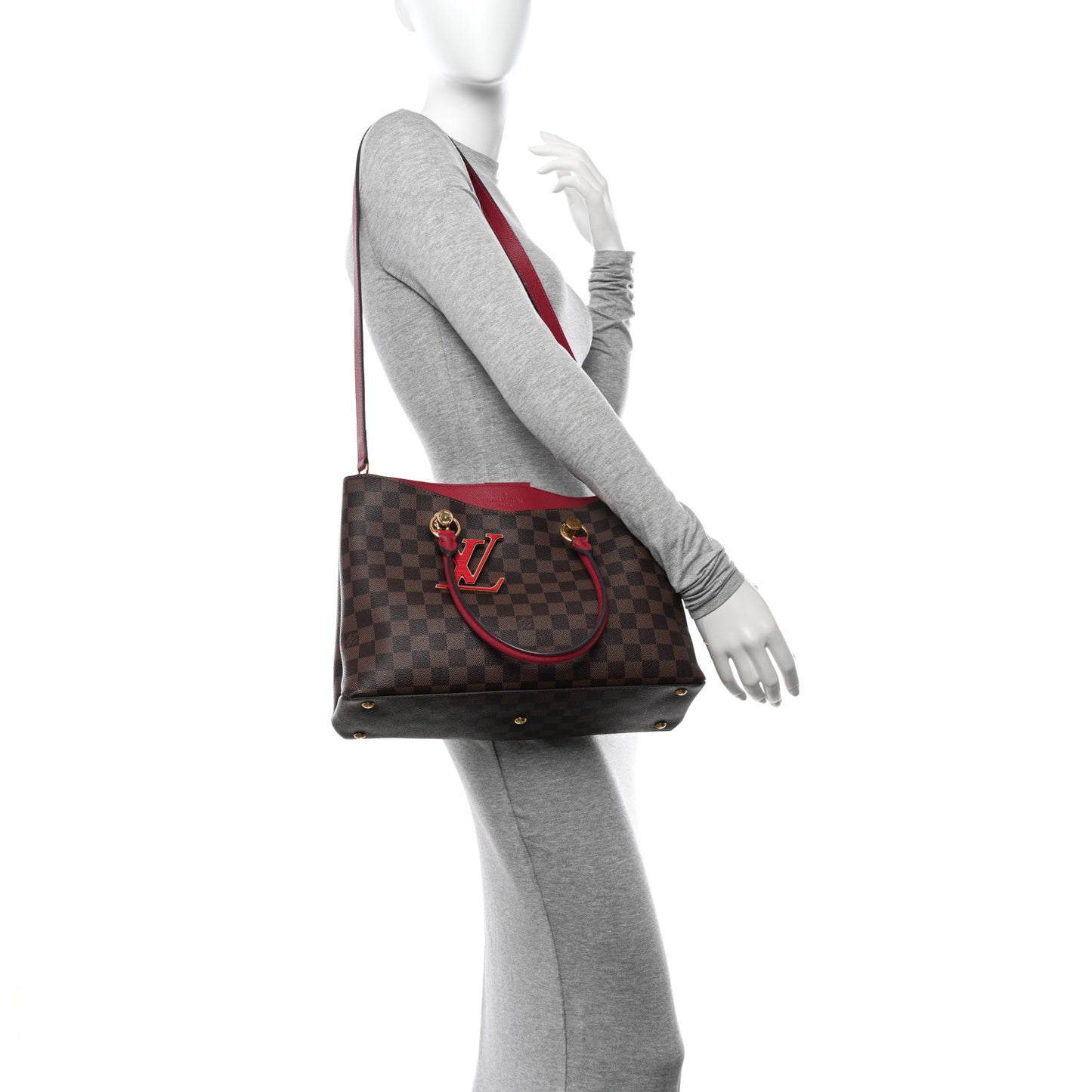 LOUIS VUITTON Damier Ebene LV Riverside Lie De Vin