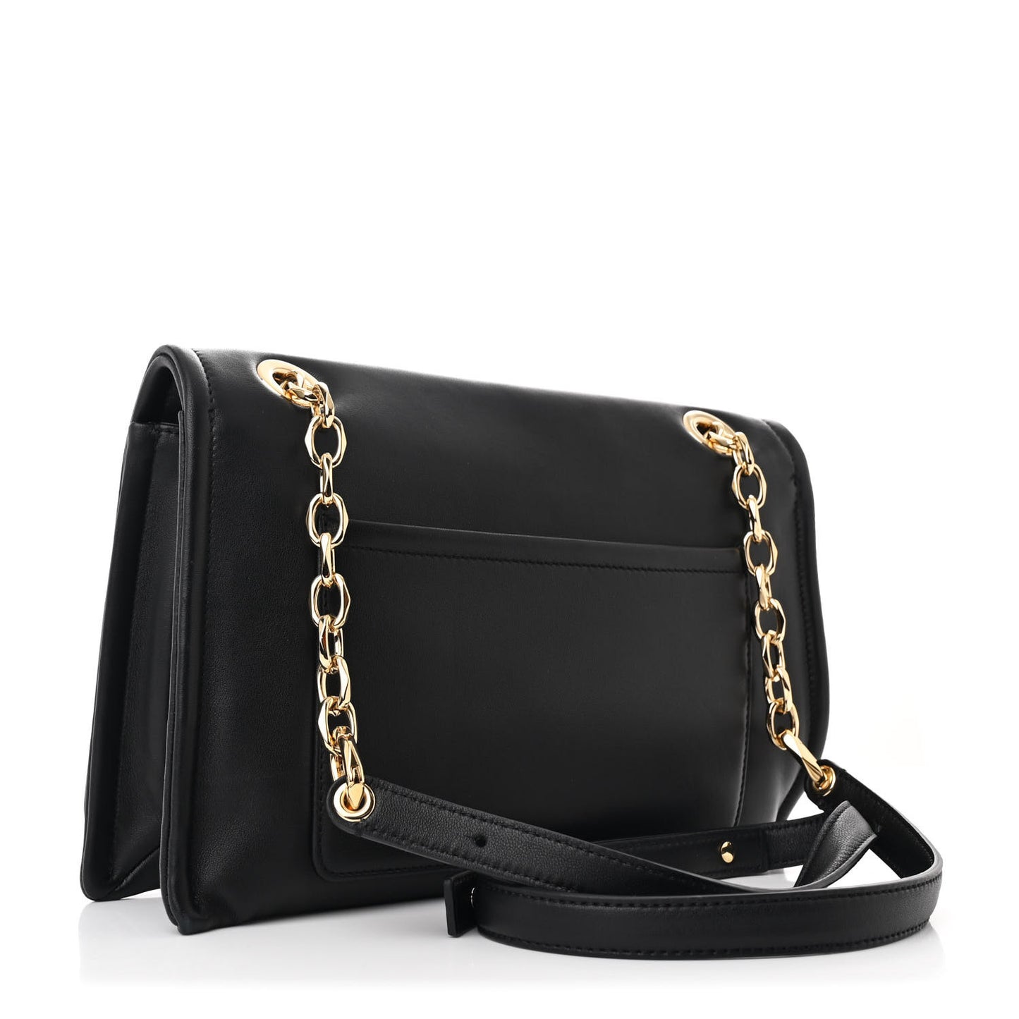 Nappa Vlogo Chain Bag Black