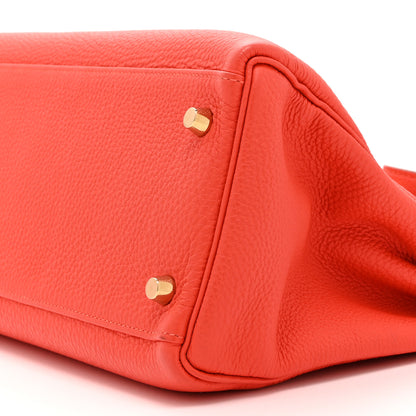 Hermes Togo Kelly Retourne 32 Capucine 10 of 10