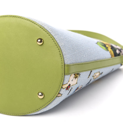 Dolce & Gabbana Canvas Printed Shoulder Bag Multicolor 7 of 9