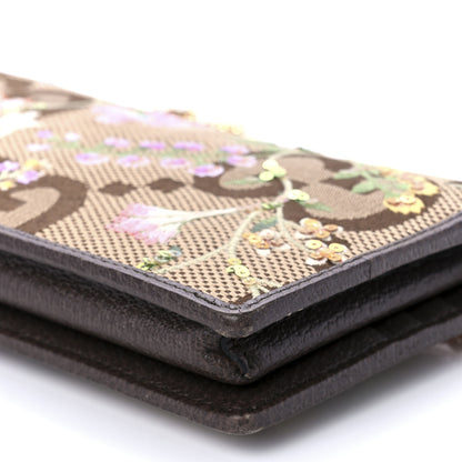 Gucci Monogram Jumbo GG Textured Dollar Calfskin Embroidered Horsebit 1955 Wallet On Chain Camel Ebony New Acero Multicolor 9 of 9