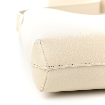 Mansur Gavriel Pebbled Calfskin Small Hobo Creme 8 of 9