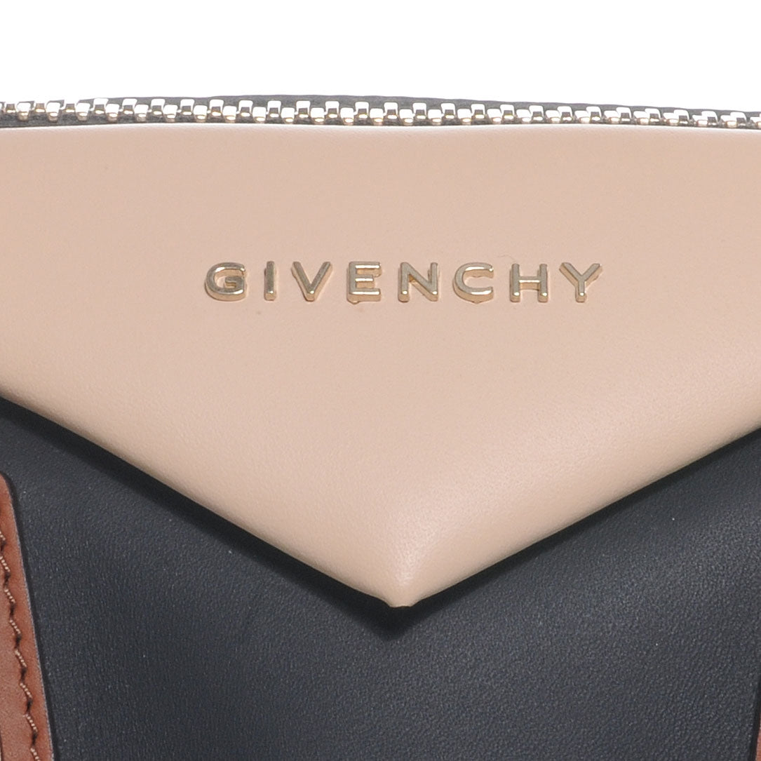 Calfskin Medium Scuba Tri Color Antigona Black Brown Nude