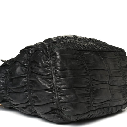 Prada Nappa Gaufre Tote Black 8 of 15