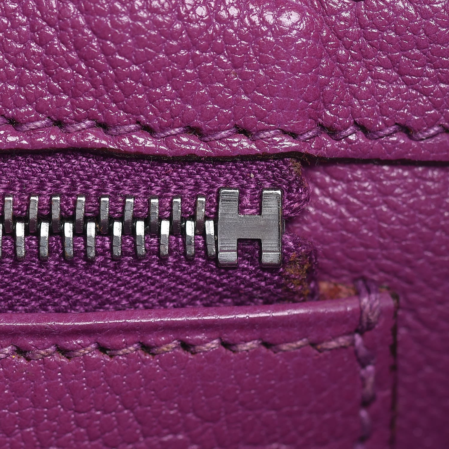 Hermes Chevre Mysore Birkin 25 Cyclamen 14 of 43