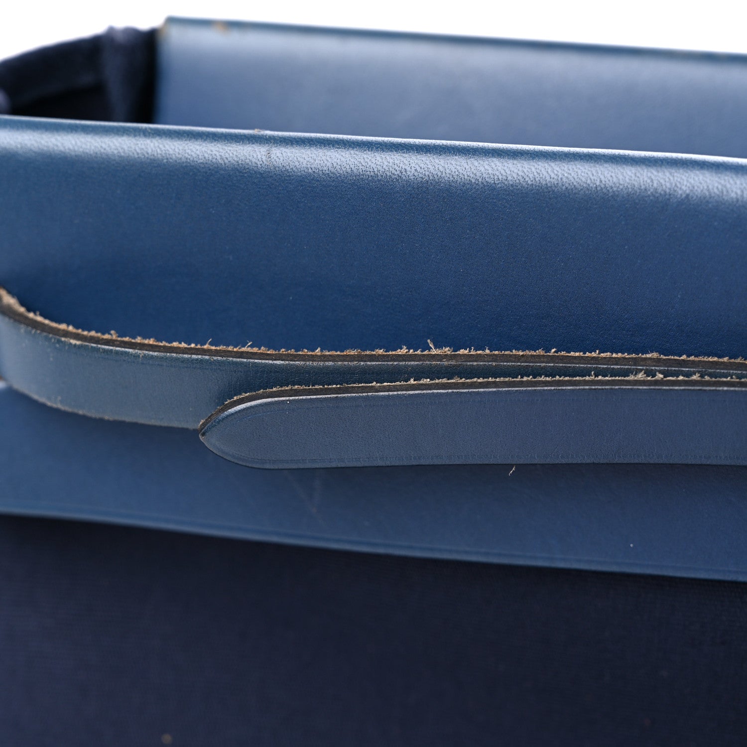 Hermes Toile Vache Hunter Herbag Cabas MM Bleu Marine 16 of 19