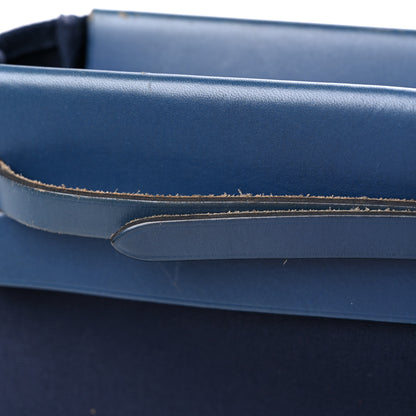Hermes Toile Vache Hunter Herbag Cabas MM Bleu Marine 16 of 19