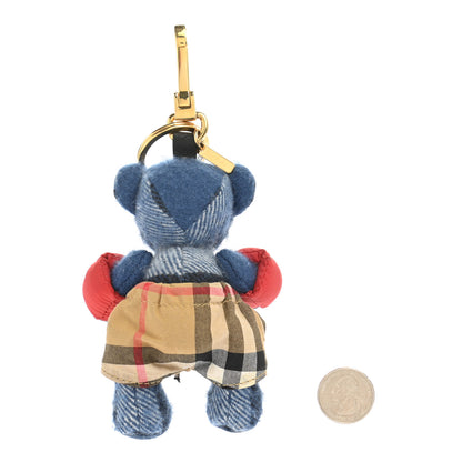 Burberry Cashmere Thomas Beachwear Teddy Bear Keychain Charm Blue Multi 2 of 5